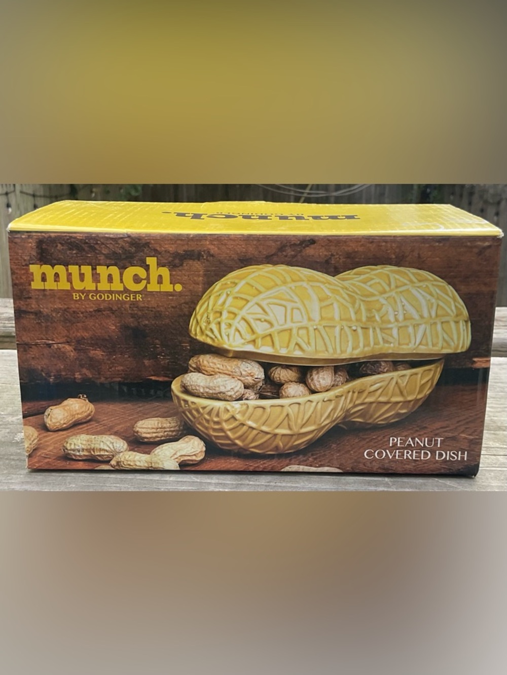 Godinger Peanut-Shaped Covered Dish